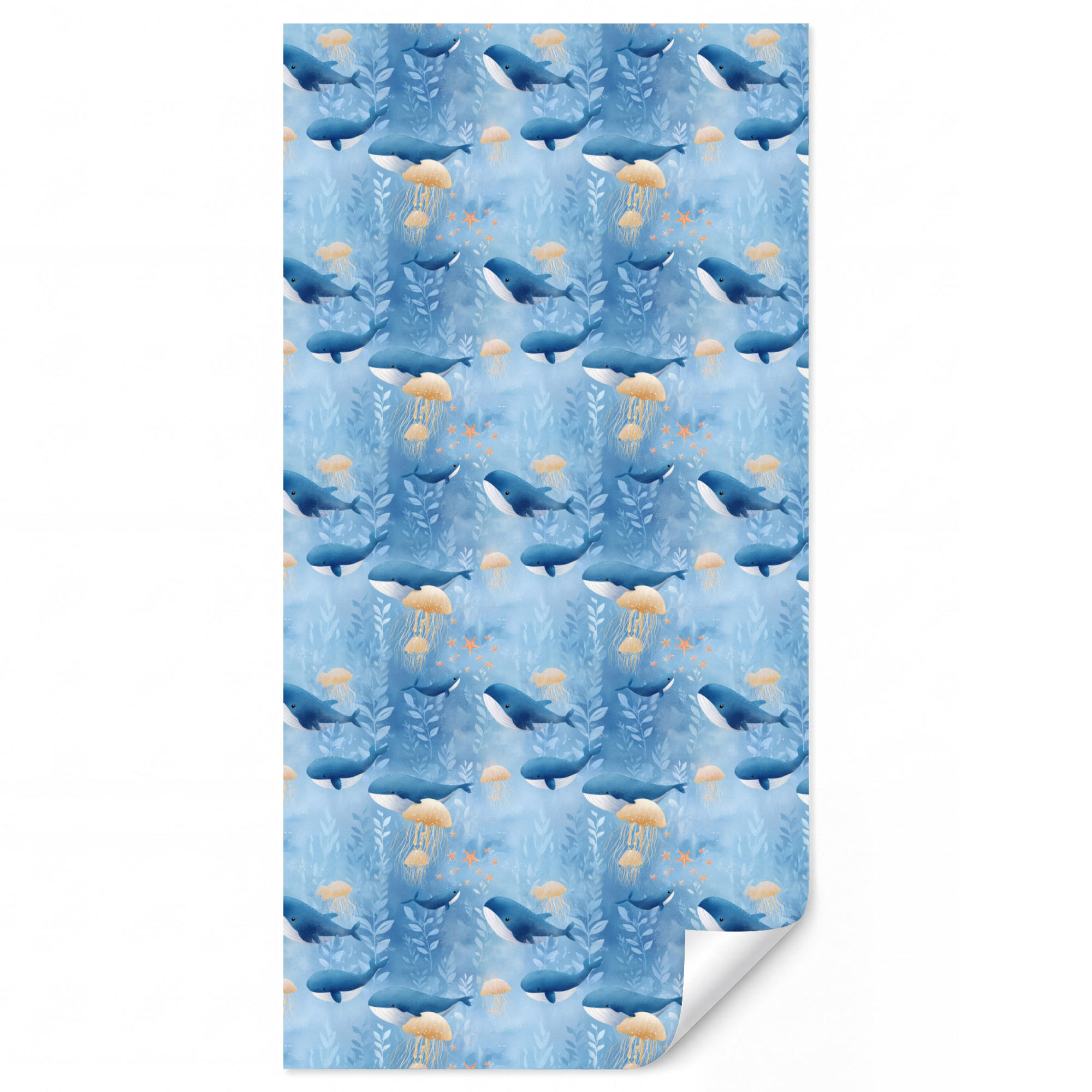 OnlyWow Kindertapete Blau 100x200 cm