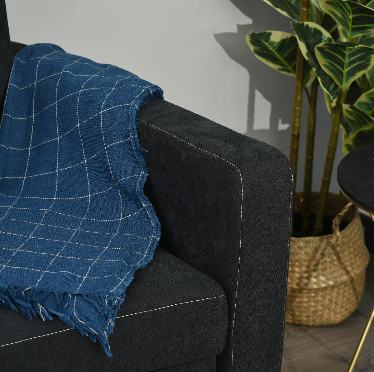 SCHLAFSOFA 155/90/88,5 cm in Schwarz – 3-fach verstellbar - Schwarz, Textil (90/88.5/155cm) - BEAOK