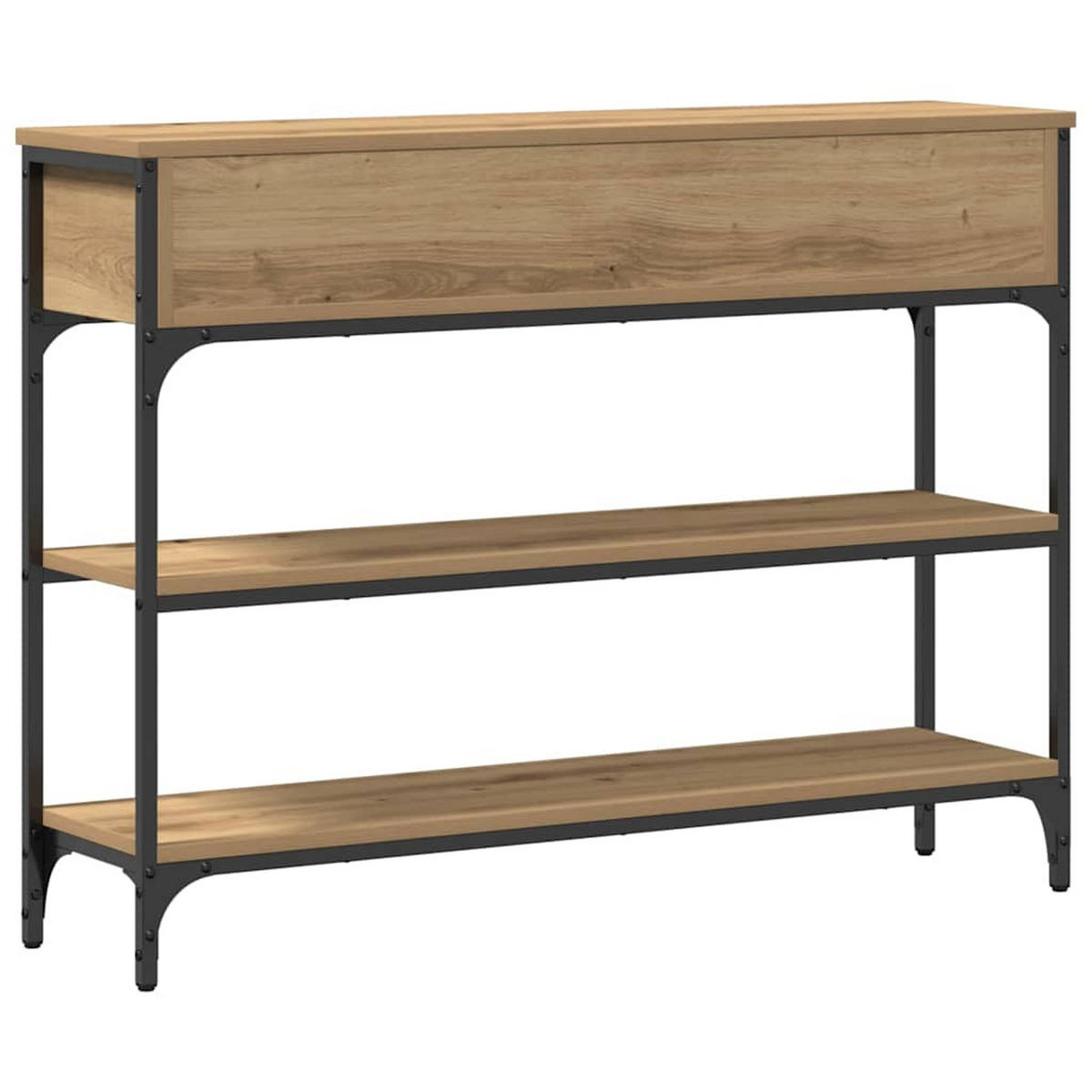 KONSOLENTISCH Artisan-Eiche 100/25/75 Cm Holzwerkstoff - Braun, Holzwerkstoff (100/25/75cm) - vidaXL