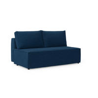 SCHLAFSOFA mit Bettkasten DUO, Stoff Velo, Blau - Blau, Holz (198/89/90cm) - Kaiser Möbel