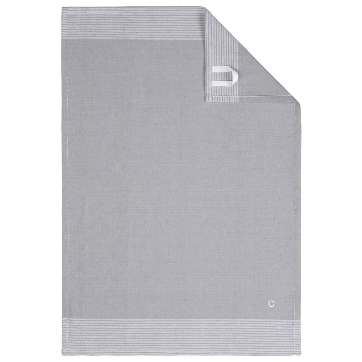 GESCHIRRTÜCHER CUISINE TWO-TONE 590 PLATIN - 76 - Grau, Textil (50/70cm) - Cawoe