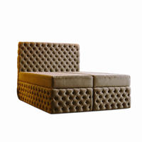 BOXBETT Chesterfield Beige 160x200 cm - Beige, Textil (160/200cm) - B&B Home