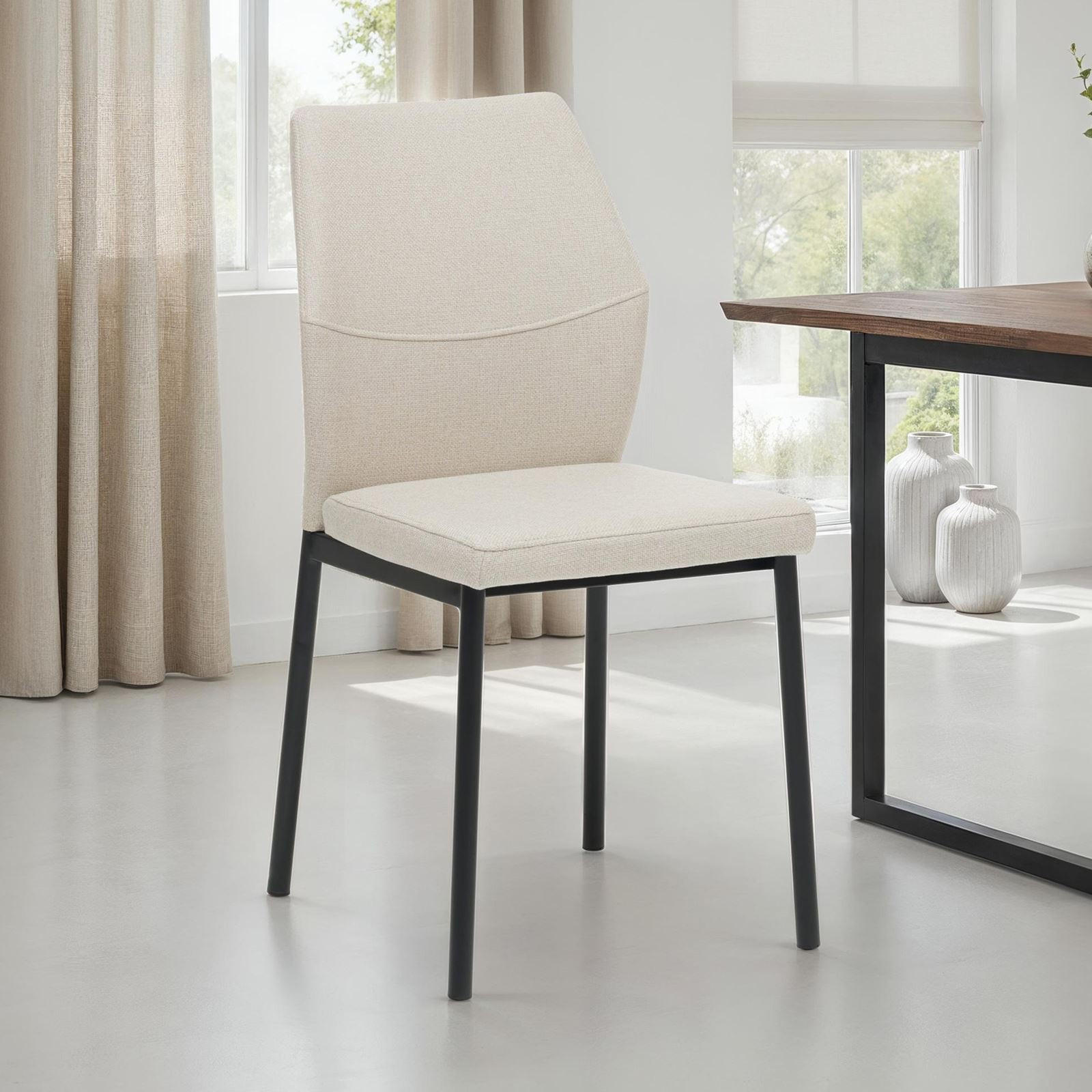 ESSZIMMERSTÜHLE VANORA 4ER-SET - Beige, Textil (41/84/47cm) - IDIMEX