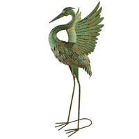 FIGURA, kov, zelená - zelená barva, kov (20/50/55cm) - Mondex