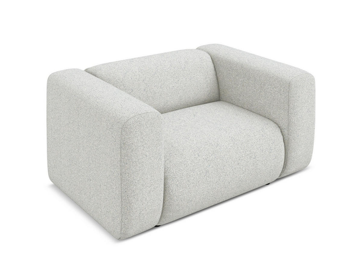 SESSEL Strukturstoff Stoff Beige - Beige/Schwarz, Kunststoff/Textil (137/70/89cm) - Makamii