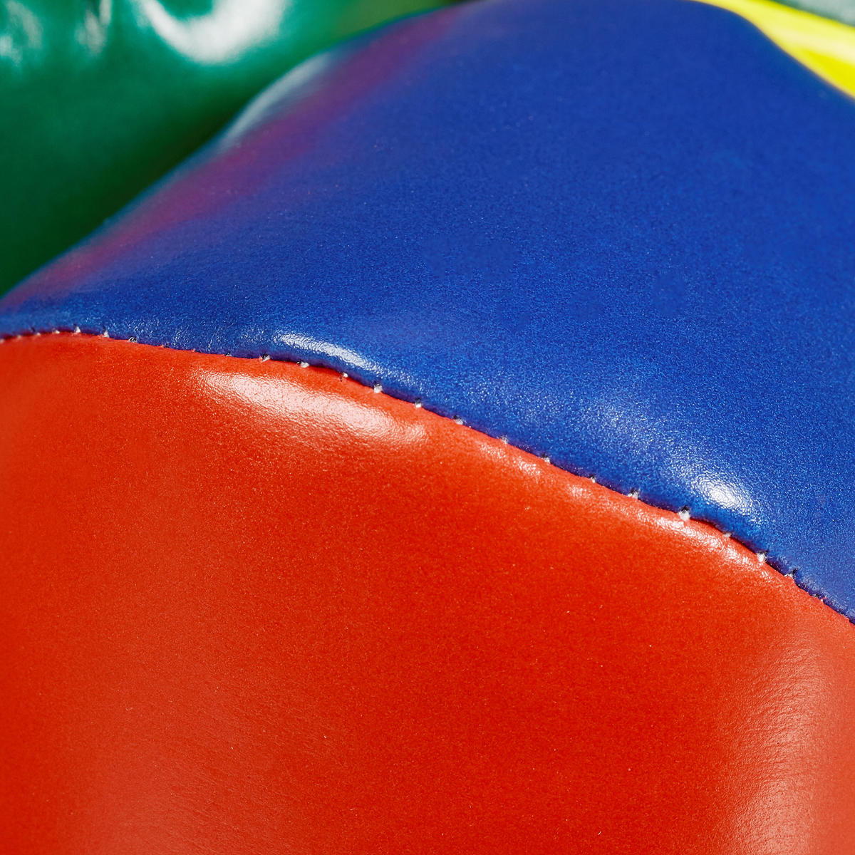 5xJONGLIERBÄLLE - Multicolor, Kunststoff/Textil (6.5/6.5/6.5cm) - Relaxdays