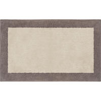 BADTEPPICHE FRAME 1010 TRAVERTIN/GRAPHIT - 37 - Braun, Textil (70/120cm) - Cawö