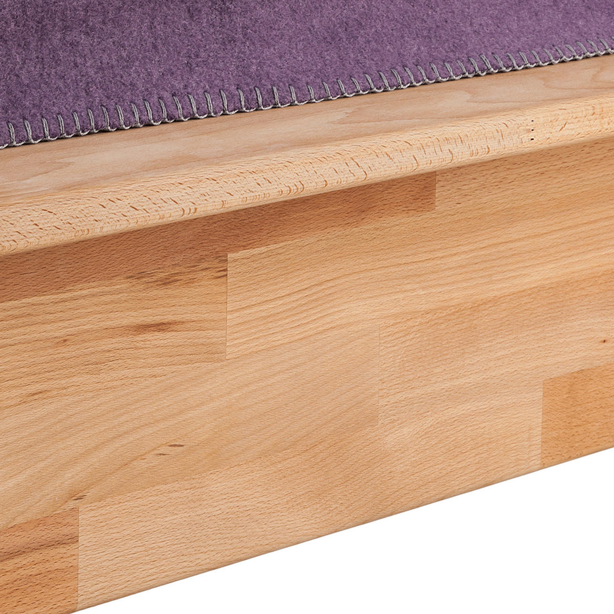BETT - Massivholz - Kernbuche, Holz (180/200cm) - home24