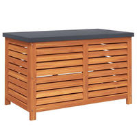 GARTENBOX 90/48/55 Cm Massivholz Eukalyptus - Braun, Holz (48/55/90cm) - vidaXL