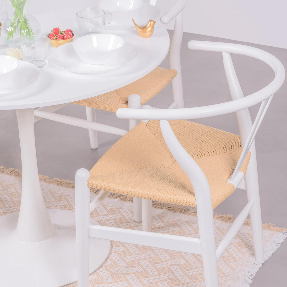 STUHL Holz Weiß - Weiß, Holz (49/73/53cm) - Nest Dream