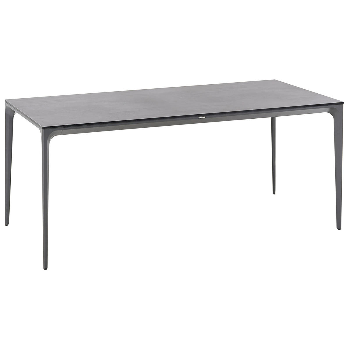 KONFERENZTISCH 90/180 cm Dunkelgrau Sovareto - Dunkelgrau, Kunststoff (180/90/75cm) - Beliani