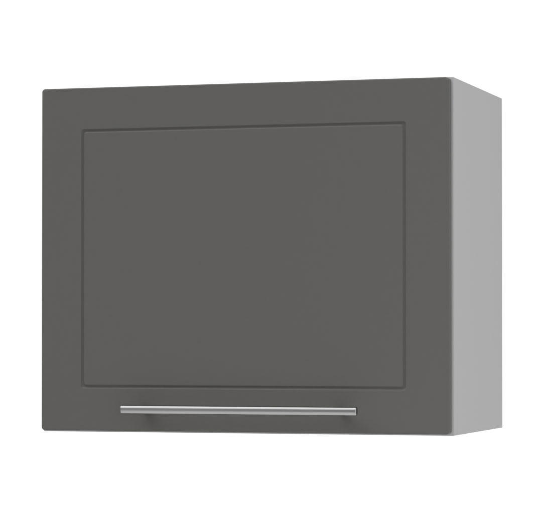 KLAPPHÄNGESCHRANK Kvantum W8/60 Graphit Matt / Grau Matt 60 / 32,5 / 50cm - Graphitfarben/Grau, Holz/Holzwerkstoff (60/50/32.5cm) - Feldmann-Wohnen