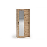 GARDEROBENSCHRANK BENVENO 90/21040 Modern Garderobenschrank Eiche Artisan - Eiche Artisan, Holzwerkstoff (90/210/40cm) - MASSENO