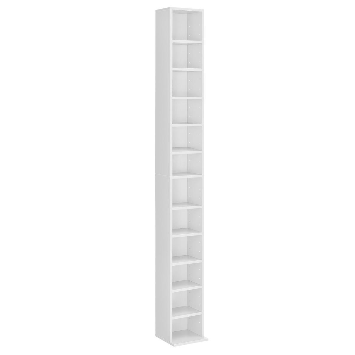 CD-REGAL Høyset - Weiß, Holzwerkstoff (20/175/20cm) - [en.casa]