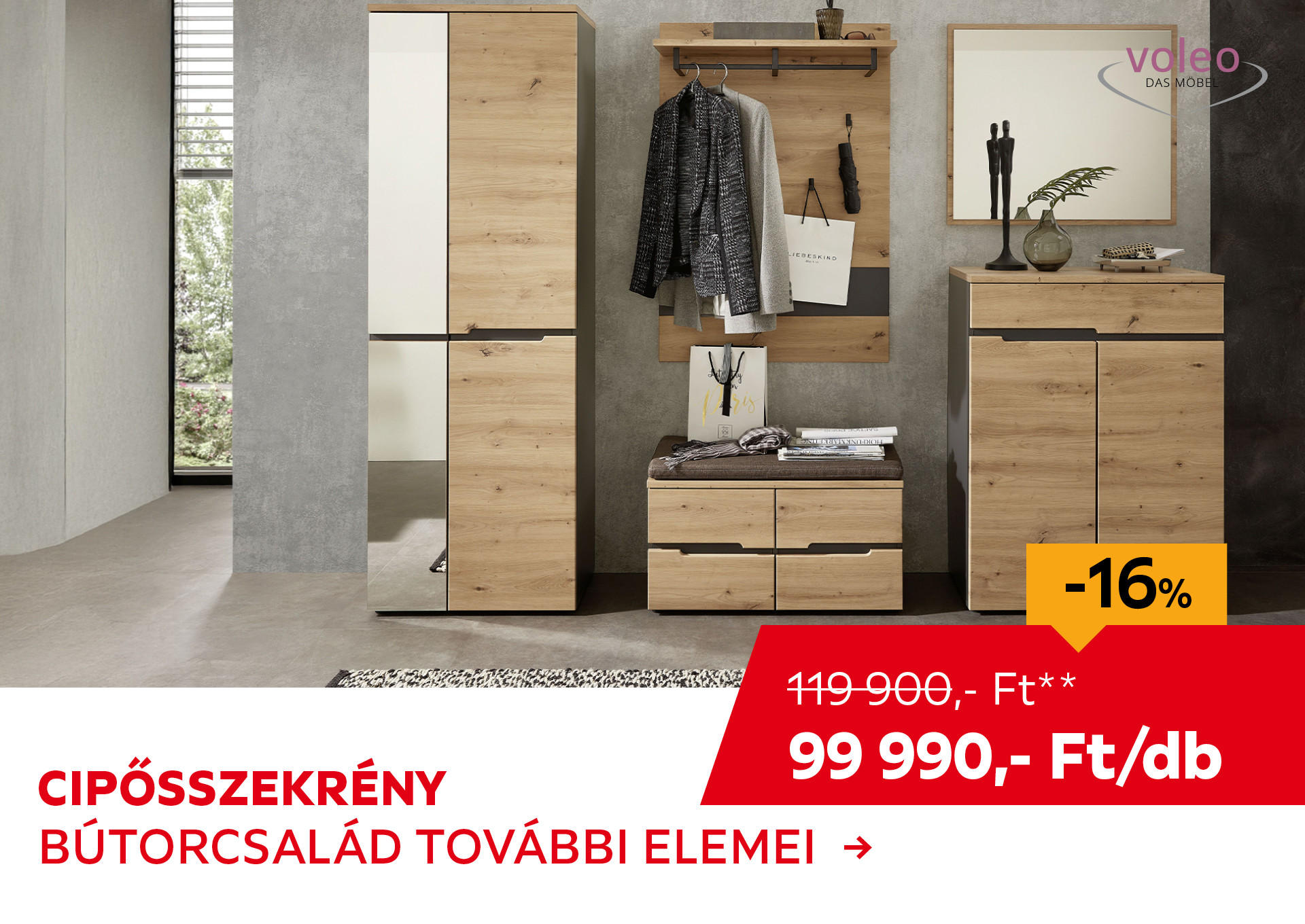 CIPŐSSZEKRÉNY Kiemelt termék 119900 Ft.- helyett 99990 Ft.-