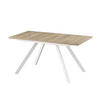 ESSTISCH SVEN 120-160/80/76 cm Sandeiche - Sandfarben, Holz (80/120/76cm) - B&D Home