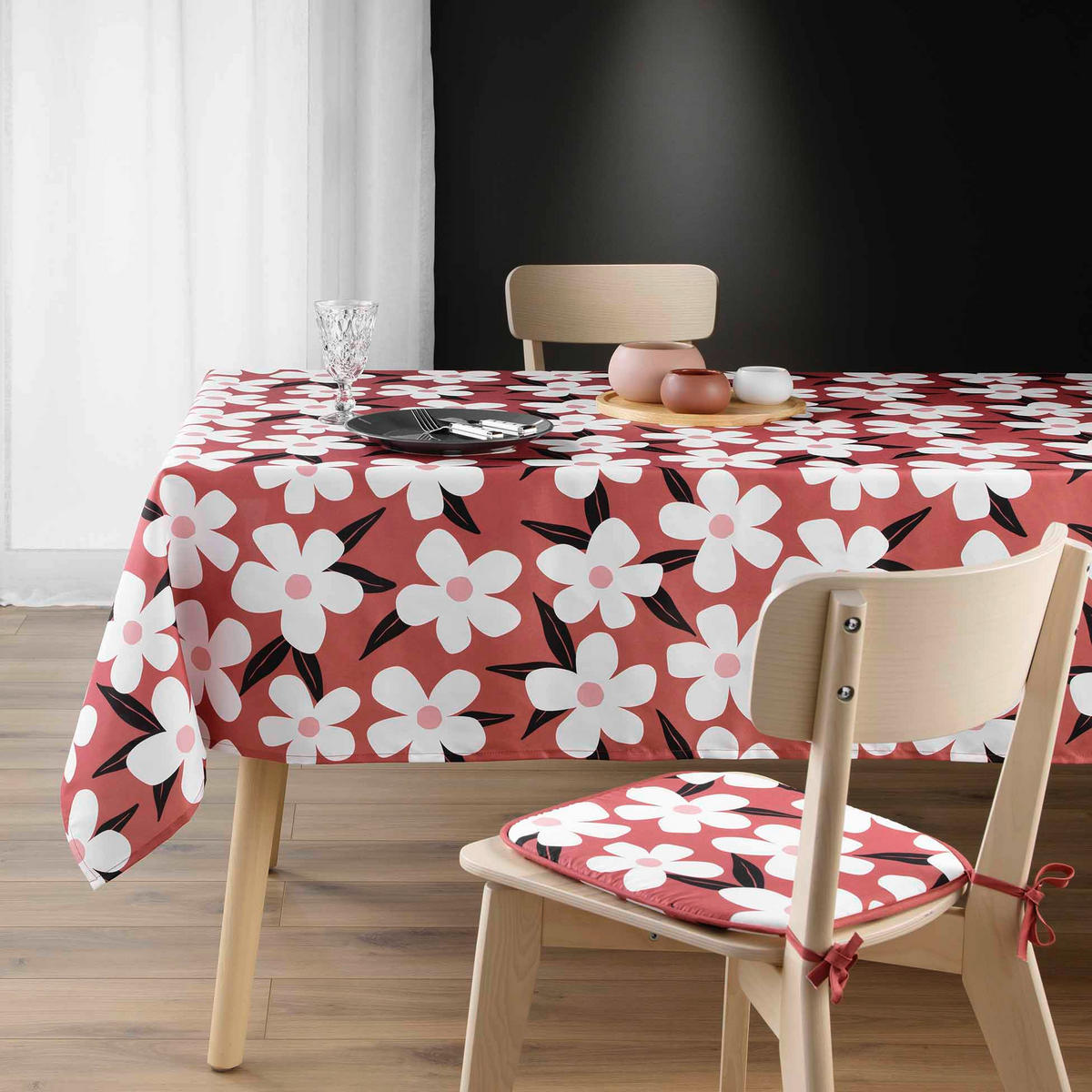 TISCHDECKE Darcy 140/240 cm - Orange, Textil (140/240cm) - Douceur d´intérieur