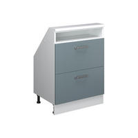 ŠIKMÁ SKŘÍŇ Rion Modrošedá/bílá - bílá/šedohnědá, kompozitní dřevo (60/81.6/46cm) - Vicco