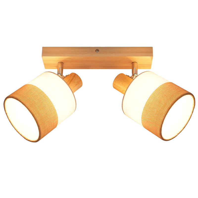 DECKENLEUCHTE FORRESTE II 16/28/13 cm - Braun, Textil (28/16/13cm) - Nettlife