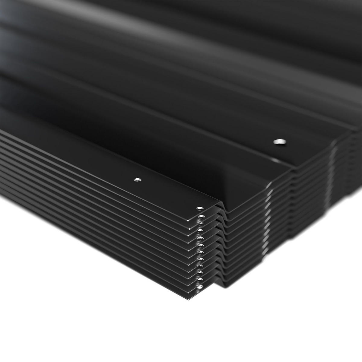 PROFILBLECH Anthrazit 110x45 cm 14er-Set - Anthrazit, Metall (45/110cm) - Juskys