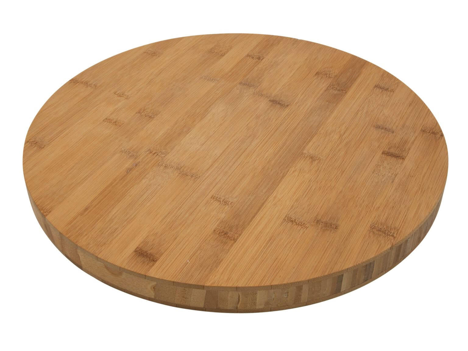 SCHNEIDEBRETT - Bambus - ø 40 cm - Braun, Keramik (2/40cm)