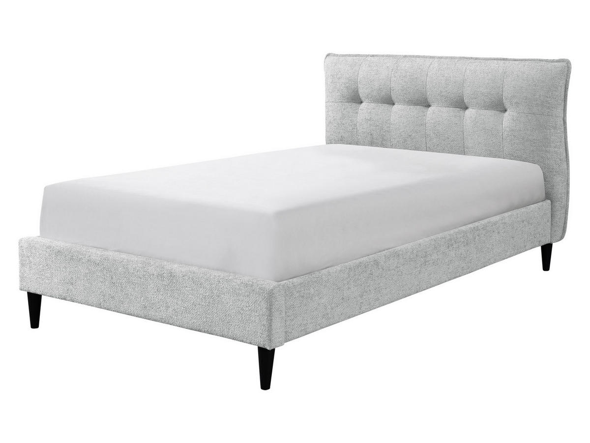 POLSTRBETT Abril 914Y - Schwarz/Grau, Holzwerkstoff/Kunststoff (120/200cm) - MIRJAN24