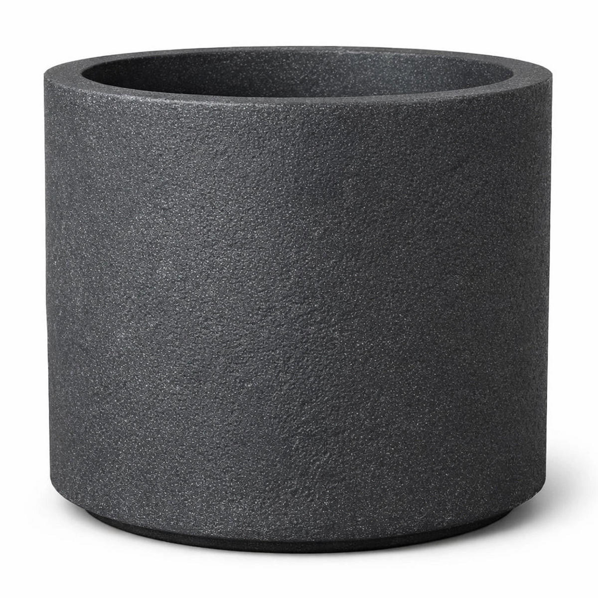 PFLANZKÜBEL LUZERN Granit Schwarz | 39x33 cm - Schwarz, Kunststoff (1/1/1cm) - aplanta