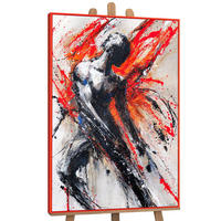 GEMÄLDE Innere Kraft Schattenfugenrahmen Rot 140x100 cm - Rot, Holz (140/100cm) - YS-art gallery