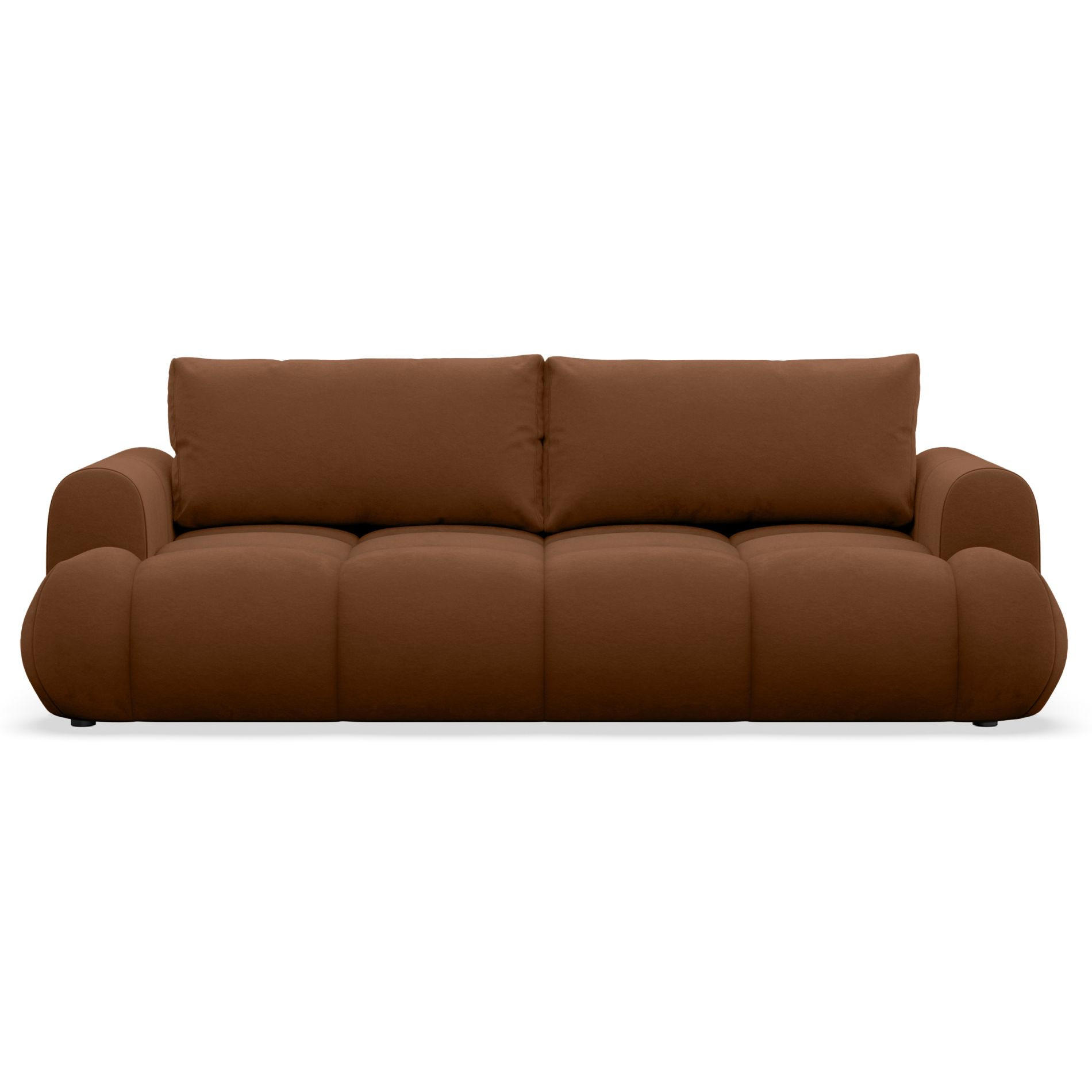 3-SITZER SOFA Ombo Doce Kupfer wasserabweisender Samt - Schwarz/Kupferfarben, Kunststoff/Textil (250/92/110cm) - Selsey