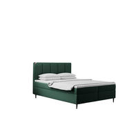 BOXBETT Mit Bettkasten Matratze ADEL Stoff Monolith Grün 120x200 cm H2-Pocket - Grün, Holz/Textil (120/200cm) - Kaiser Möbel