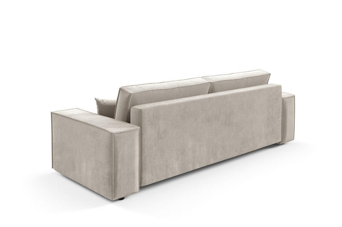SCHLAFSOFA mit Bettkasten Cremig - Beige, Textil (255/88/102cm) - Furnisell