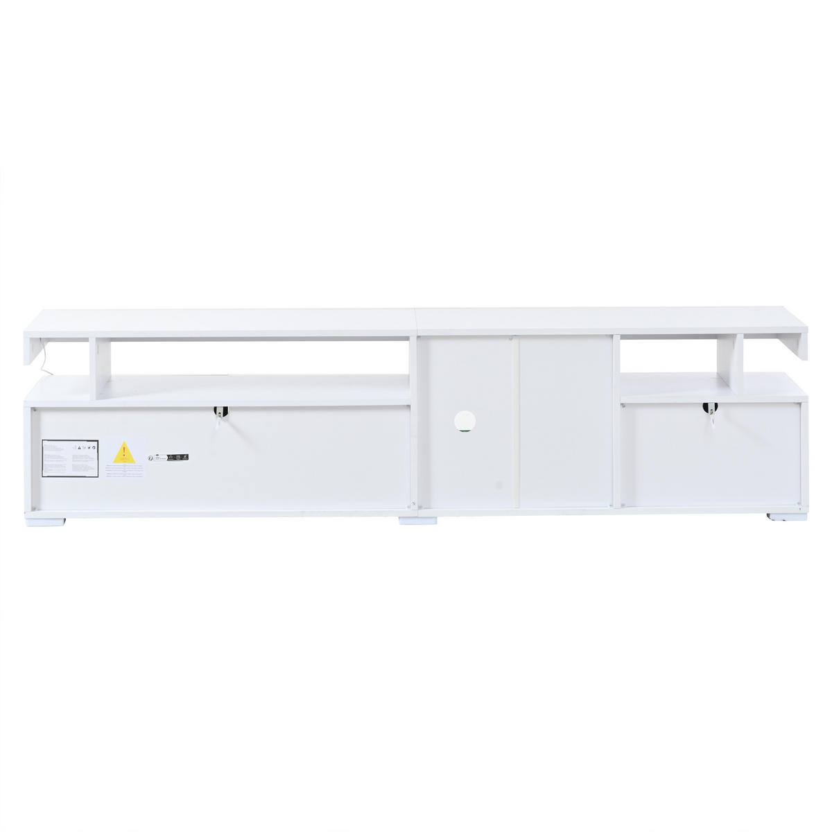 TV-LOWBOARD Weiß 180/35/45 cm - Weiß, Holzwerkstoff (180/45/35cm) - PANGIVO