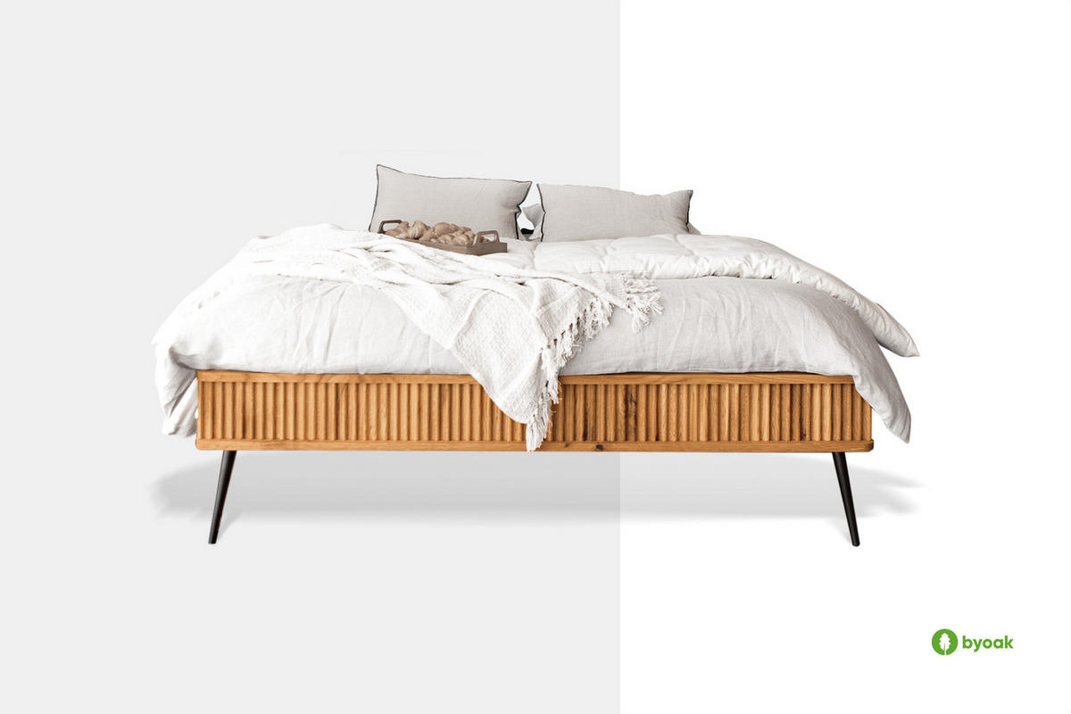 BETTGESTELL LINA 80x190 Kernbuche - Kernbuche, Holz (80/190cm) - byoak