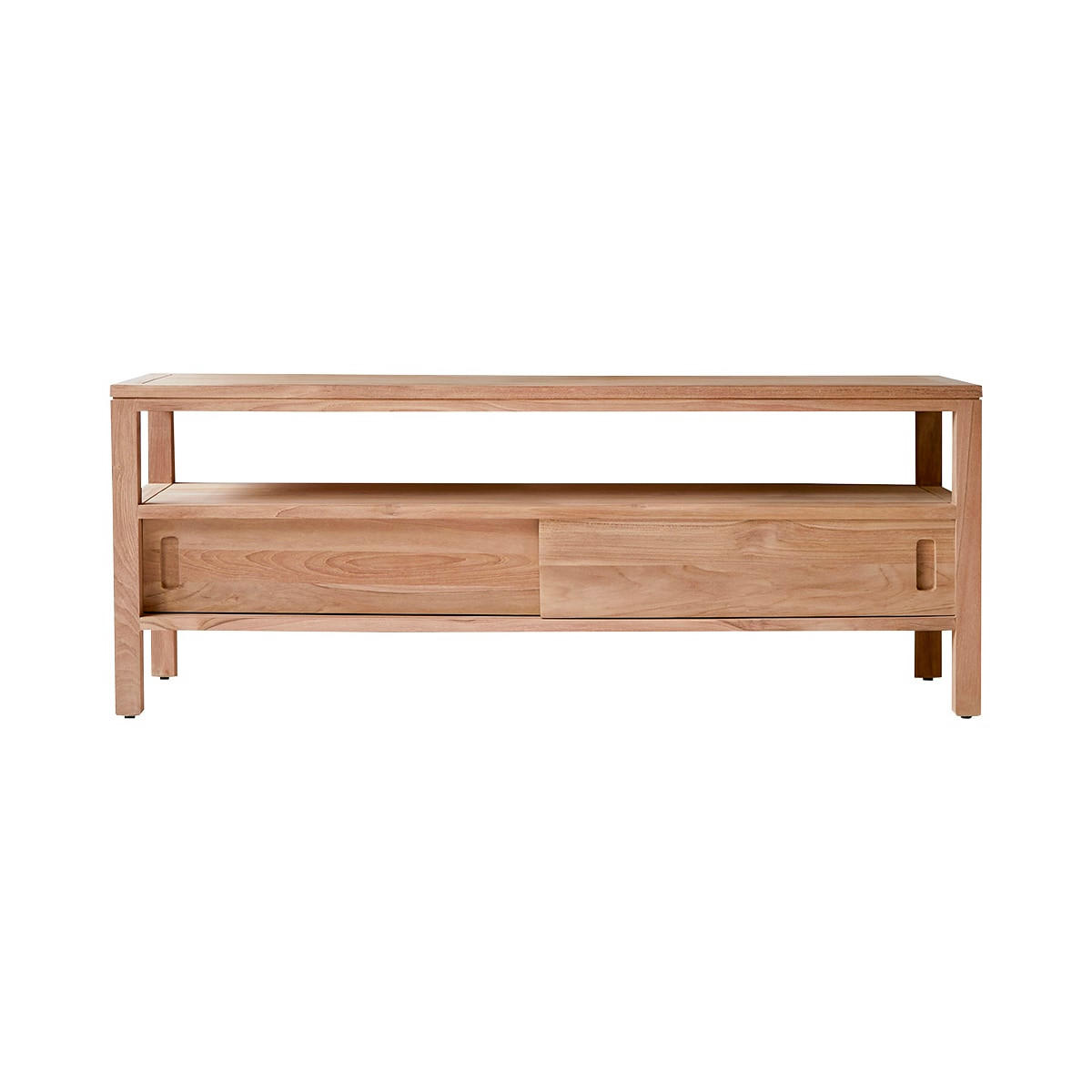 TV-SCHRANK Anton Natur aus Teak - Naturfarben, Holz (130/50/40cm) - Tikamoon