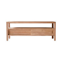 TV-SCHRANK Anton Natur aus Teak - Naturfarben, Holz (130/50/40cm) - Tikamoon
