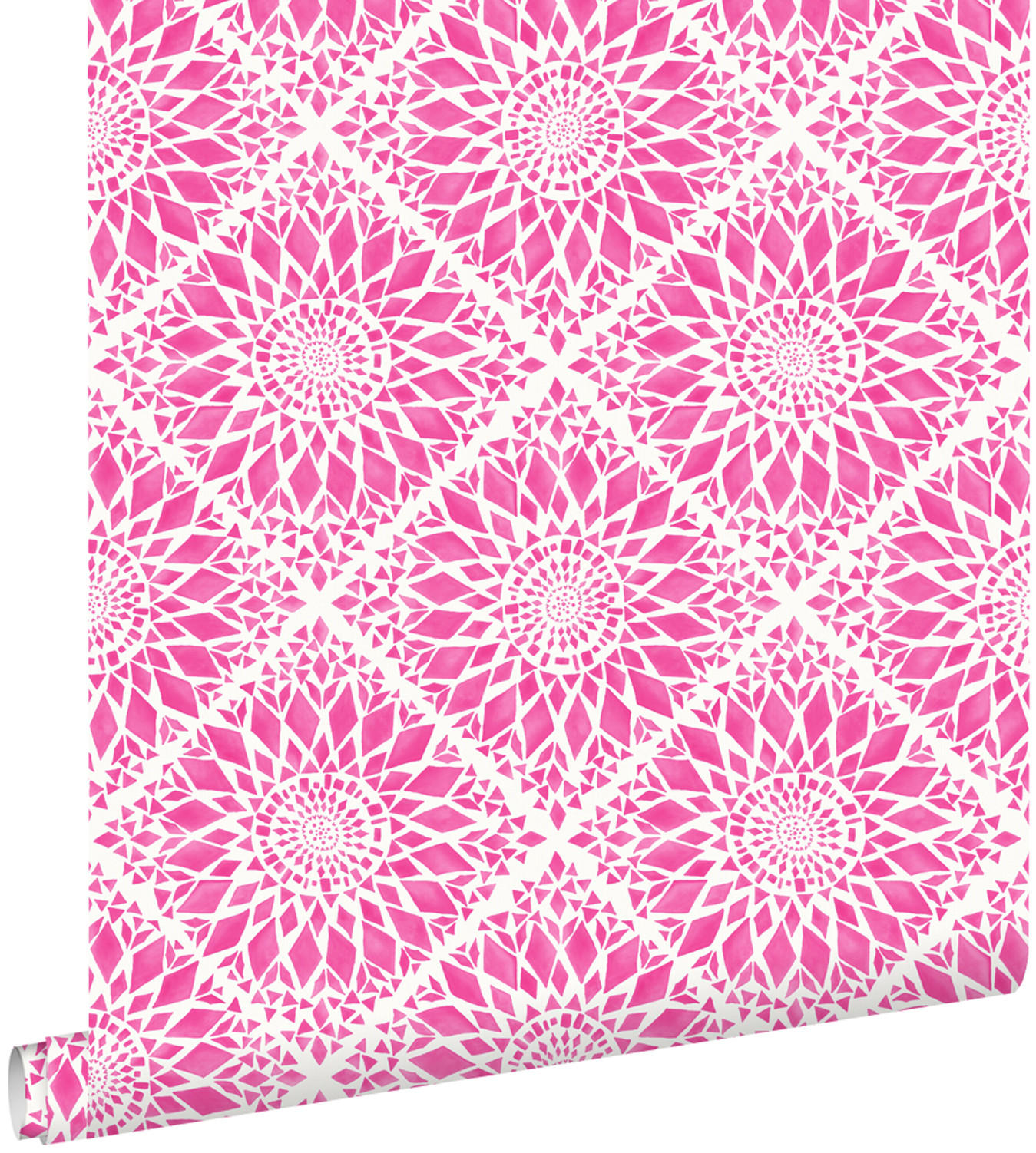 TAPETE Fliesenmuster 53 cm x 10.05 m - Pink, Papier (53/1000cm) - ESTAhome