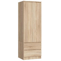 KLEIDERSCHRANK Sonoma Eiche 60x51x180 cm - Sonoma Eiche, Holzwerkstoff (60/180/51cm) - Akord