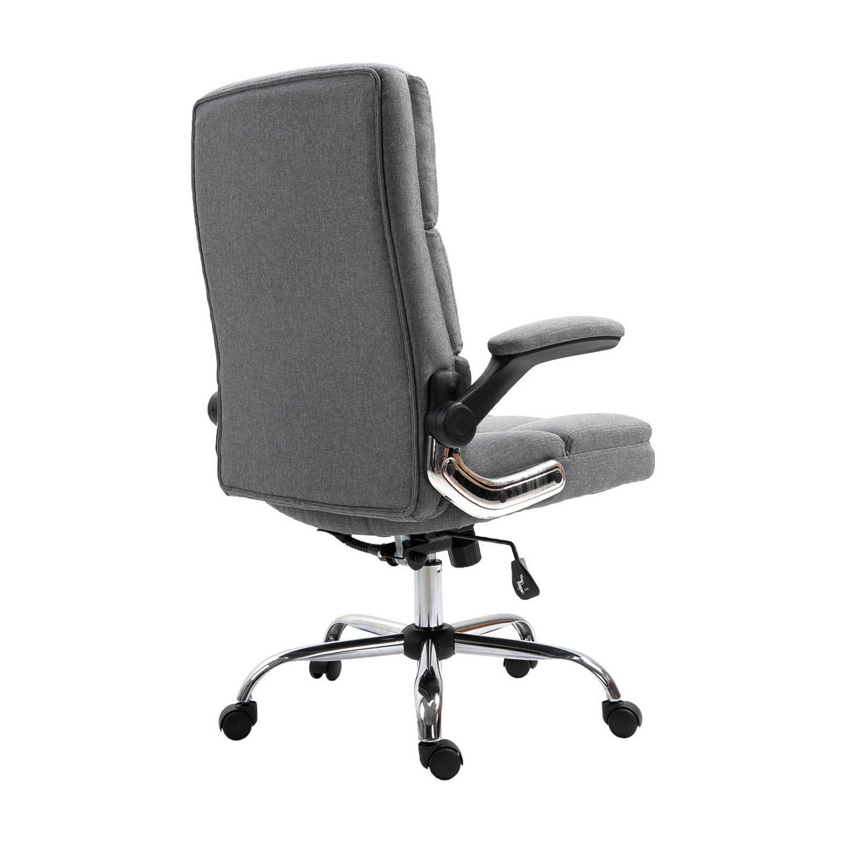 DREHSTUHL HxBxT 120x73x72cm Sitzhöhe 50cm höhenverstellbar Stoff/Textil Grau - Grau, Textil (73/120/72cm) - PROREGAL