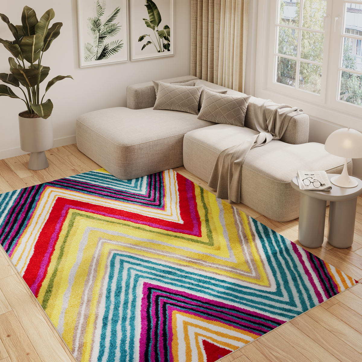TEPPICH SALSA Multicolor 200/300 cm - Multicolor, Textil (200/300cm) - Tapiso