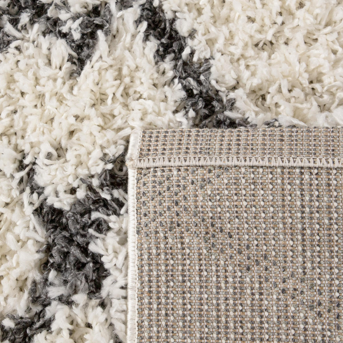 HOCHFLORTEPPICH 200/200 cm Kalmar 451 - Anthrazit, Textil (200/200cm) - Paco Home