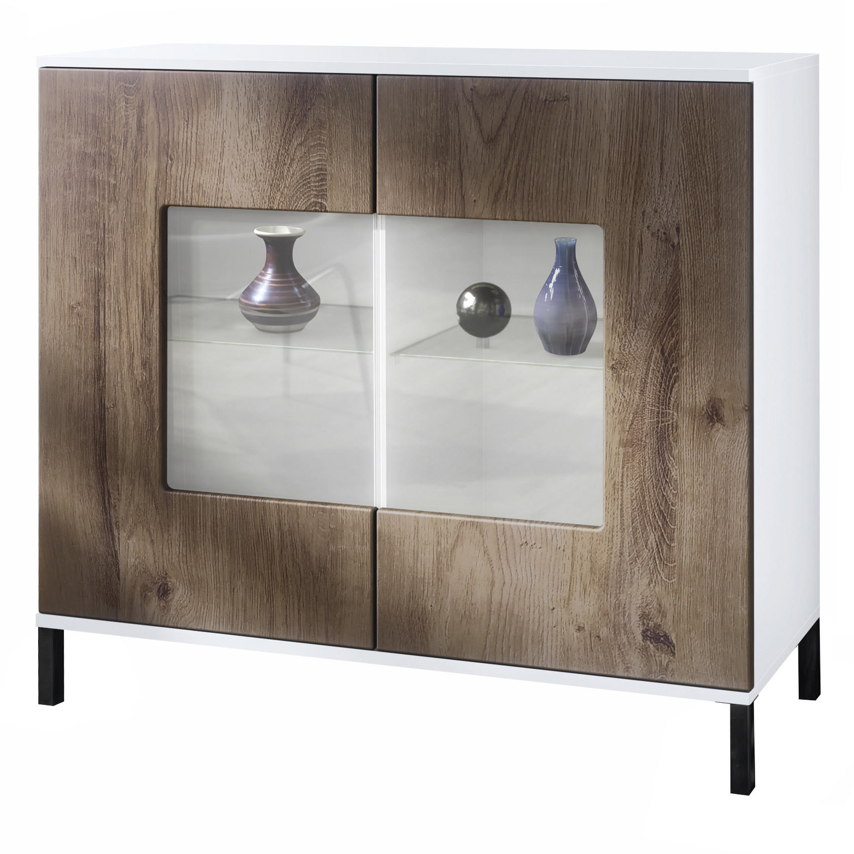 KOMMODE Grömitz Eiche Ribbeck - Alteiche, Holzwerkstoff (92.5/83.5/35cm) - Vladon