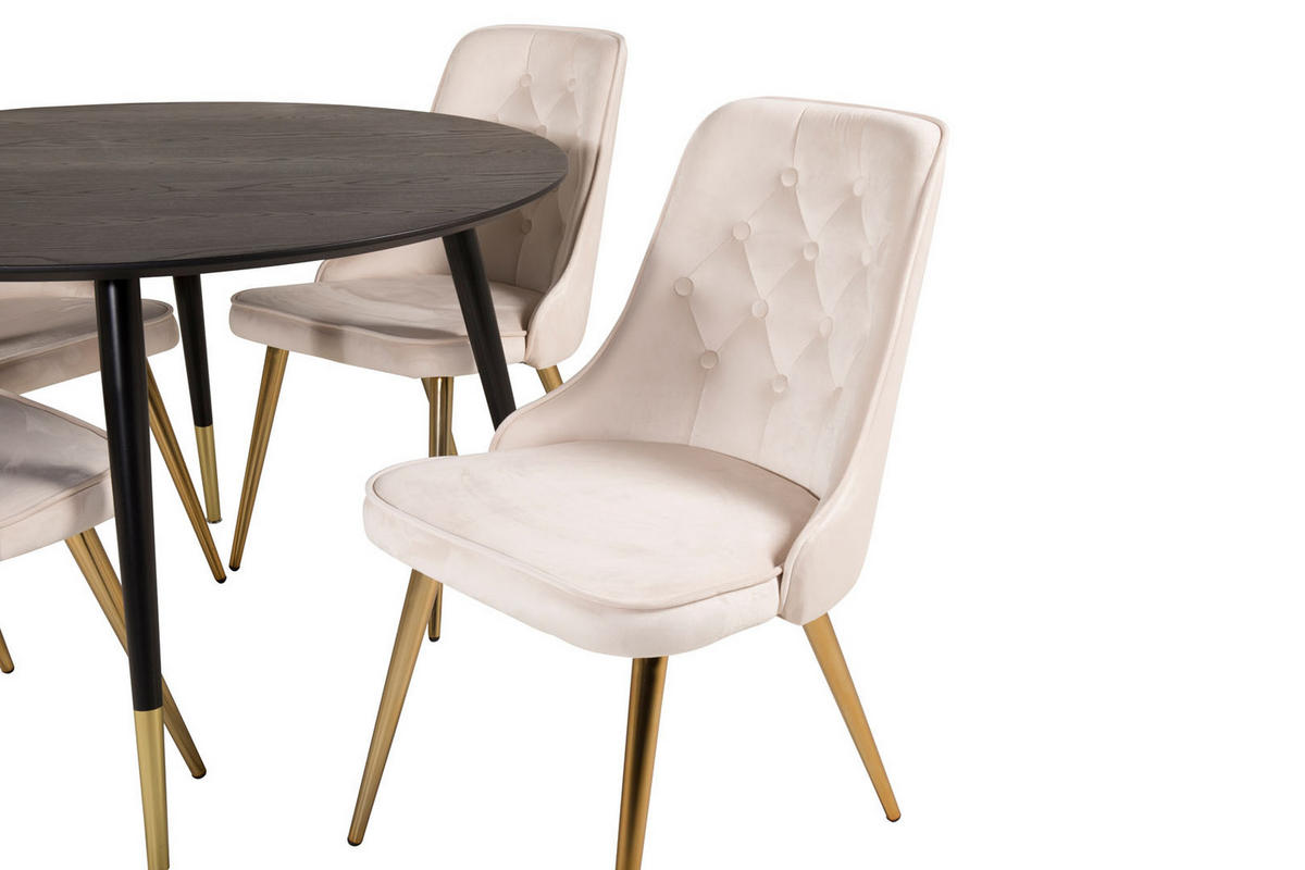 TISCHGRUPPE Beige - Beige, Holzwerkstoff (115/75/115cm) - ebuy24