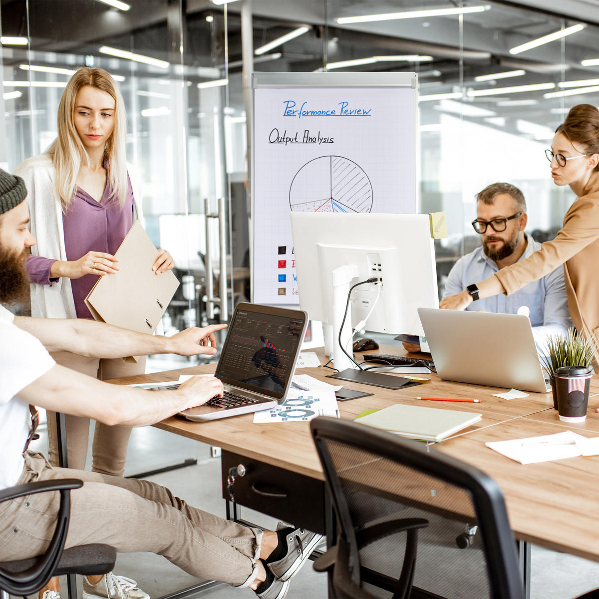 FLIPCHART papier - biela, papier (57.5/81/0.5cm) - Relaxdays