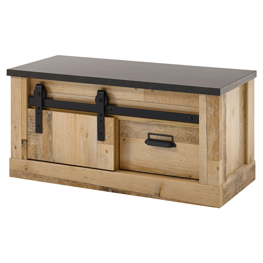 KOMMODE Shelton-61 - Braun, Holzwerkstoff (93/46/43cm) - Lomado