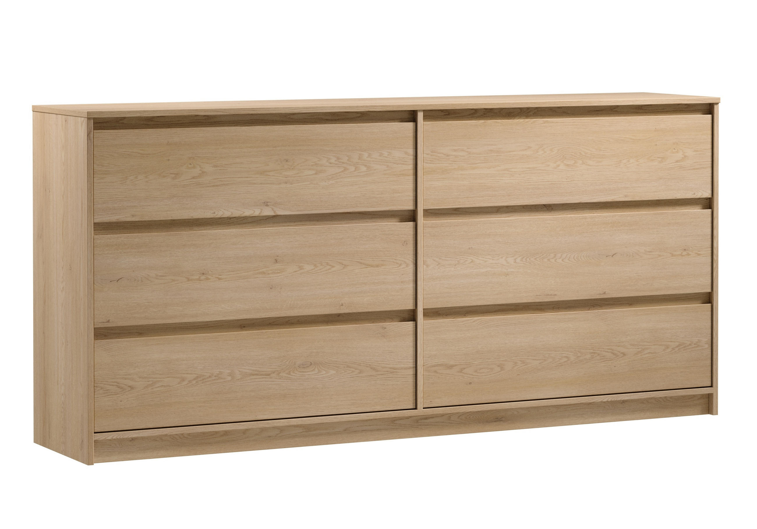 SIDEBOARD Mormanno 6S Eiche Cremona – klassisches Design im Holzdekor - Eichefarben, Holzwerkstoff (181/86.5/40cm) - AX Living