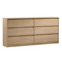 SIDEBOARD Mormanno 6S Eiche Cremona – klassisches Design im Holzdekor - Eichefarben, Holzwerkstoff (181/86.5/40cm) - AX Living