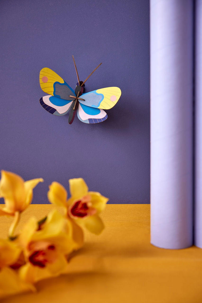 WANDDEKO Monarchfalter 15/6 cm - Blau, Wellpappe (15/6/13cm) - KUNSTLOFT