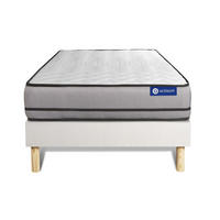 BETT Actimemo night Memory-Schaum 80 x 200 cm h4 - Kit Bettgestell Weiß - Beige/Weiß, Karton/Holz (80/200cm) - ACTISOM