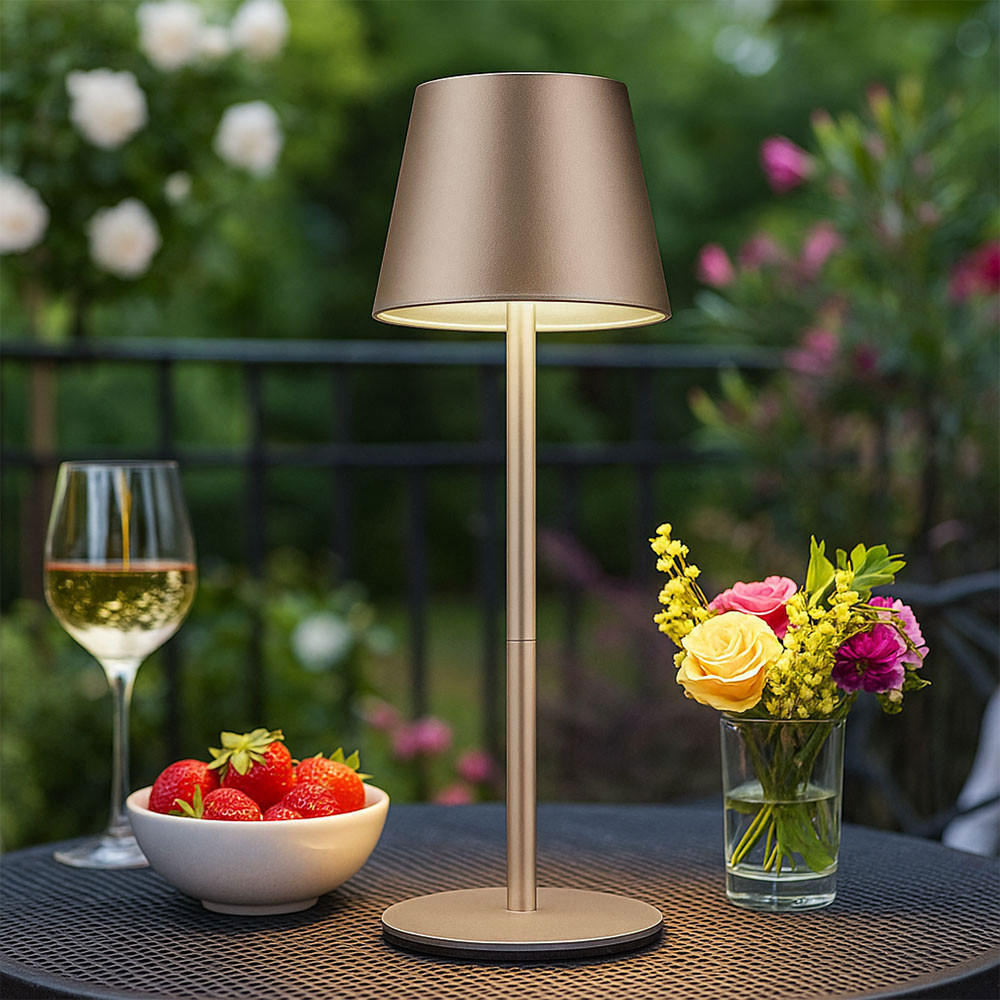 Thumbnail - Globo Lighting Led, Beige, Metall, F, 11.5x36x11.5 cm, Lampen & Leuchten, Außenbeleuchtung, Außenleuchten