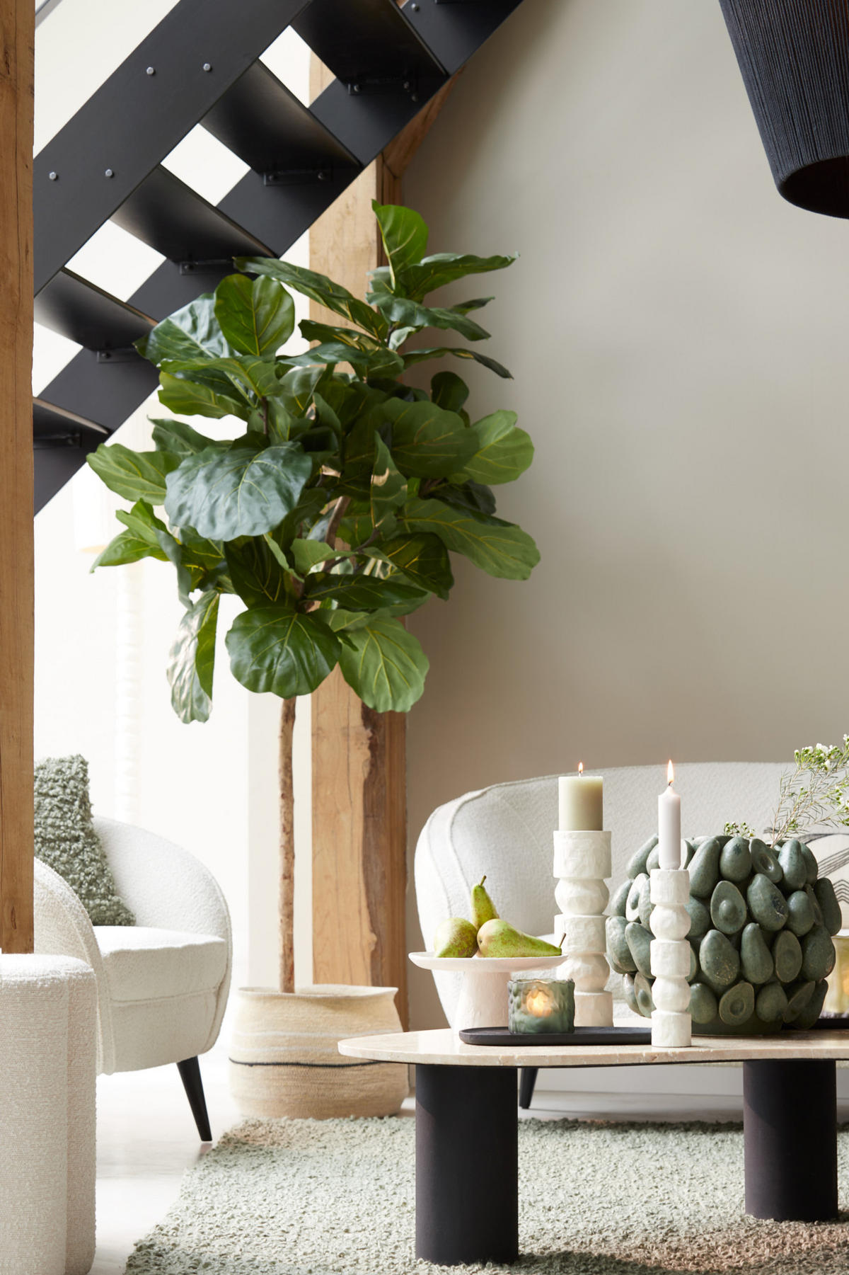 VASE Avocadogrün Ø36/31,5 cm - Grün, Keramik (31.5cm) - Light & Living